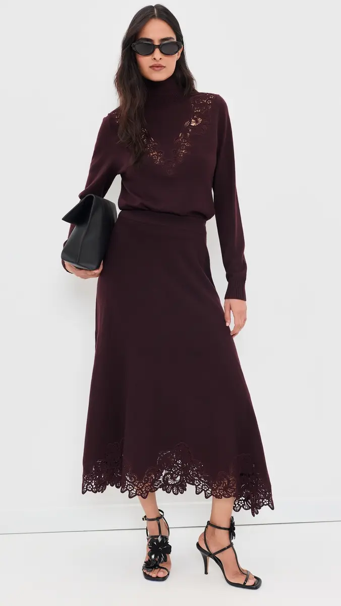 Zimmermann Valiant Merino Wool Lace Turtleneck Sweater | Thumbnail 5 Zimmermann Valiant Merino Wool Lace Turtleneck Sweater | Thumbnail 5