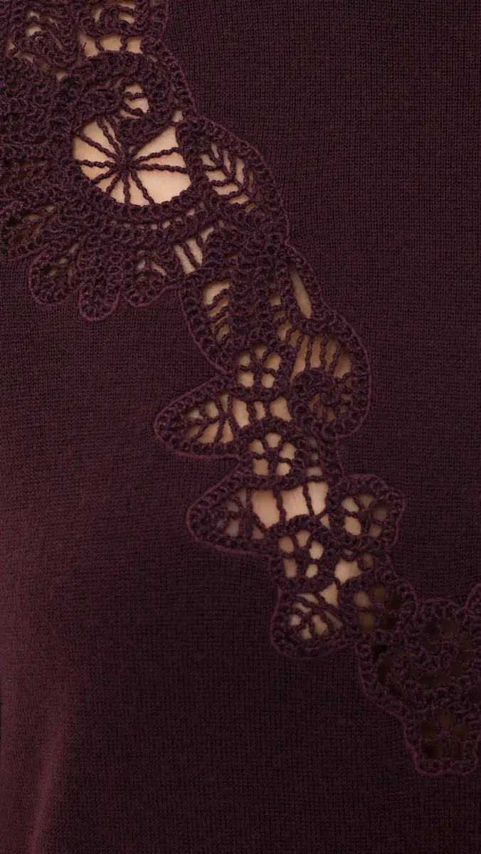 Zimmermann Valiant Merino Wool Lace Turtleneck Sweater | Thumbnail 6 Zimmermann Valiant Merino Wool Lace Turtleneck Sweater | Thumbnail 6