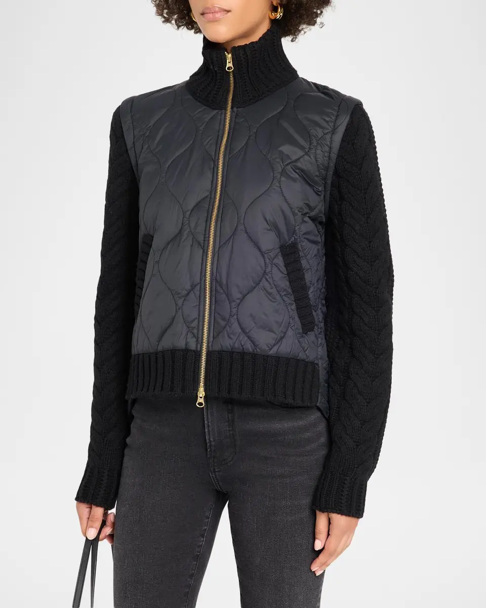 Veronica Beard Patra Quilted Wool-Blend Jacket | Thumbnail 4 Veronica Beard Patra Quilted Wool-Blend Jacket | Thumbnail 4