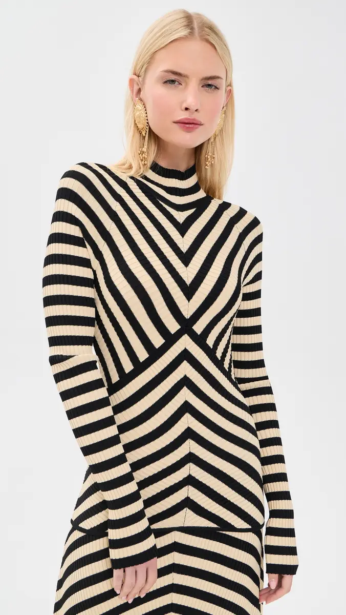 Zimmermann Valiant Deco Stripe Sweater | Thumbnail 2