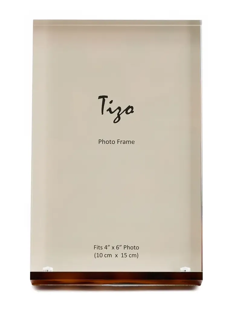 Tizo Design Lucite Tortoise Frame 4x6