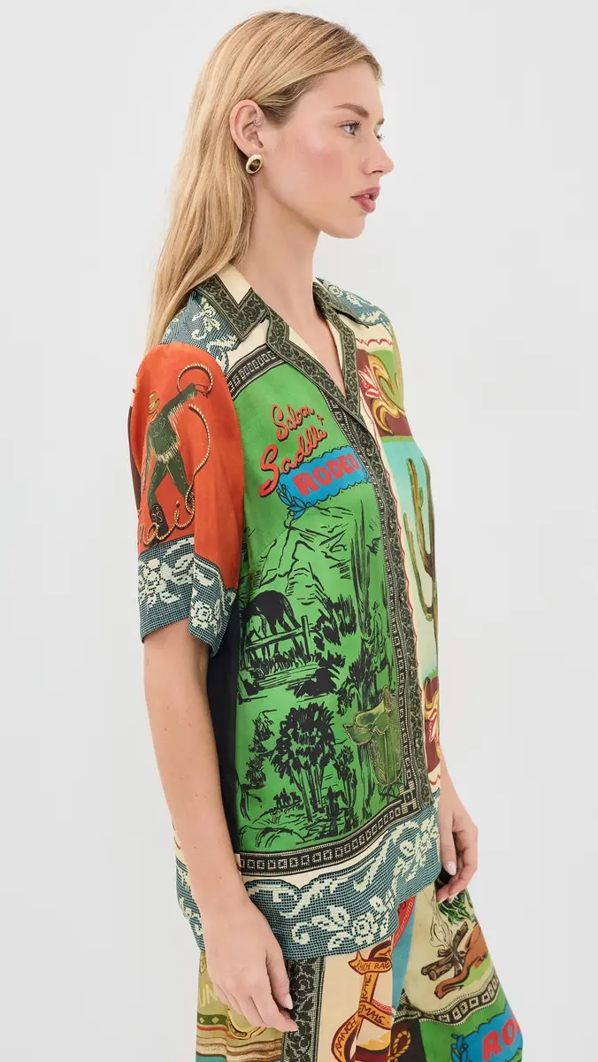 ALÉMAIS Ace Silk Button Down Shirt | Thumbnail 4 ALÉMAIS Ace Silk Button Down Shirt | Thumbnail 4
