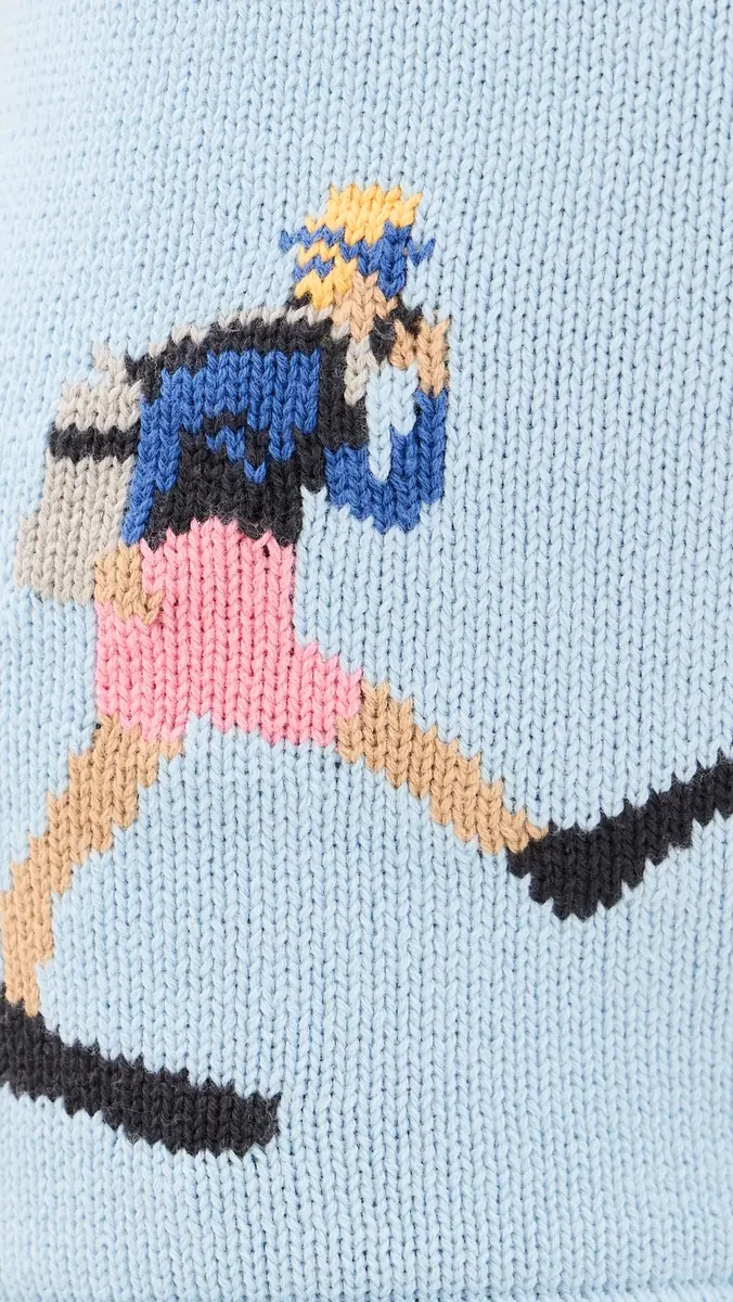 Yellow The Label Diver Cotton Knit Shorts | Thumbnail 6