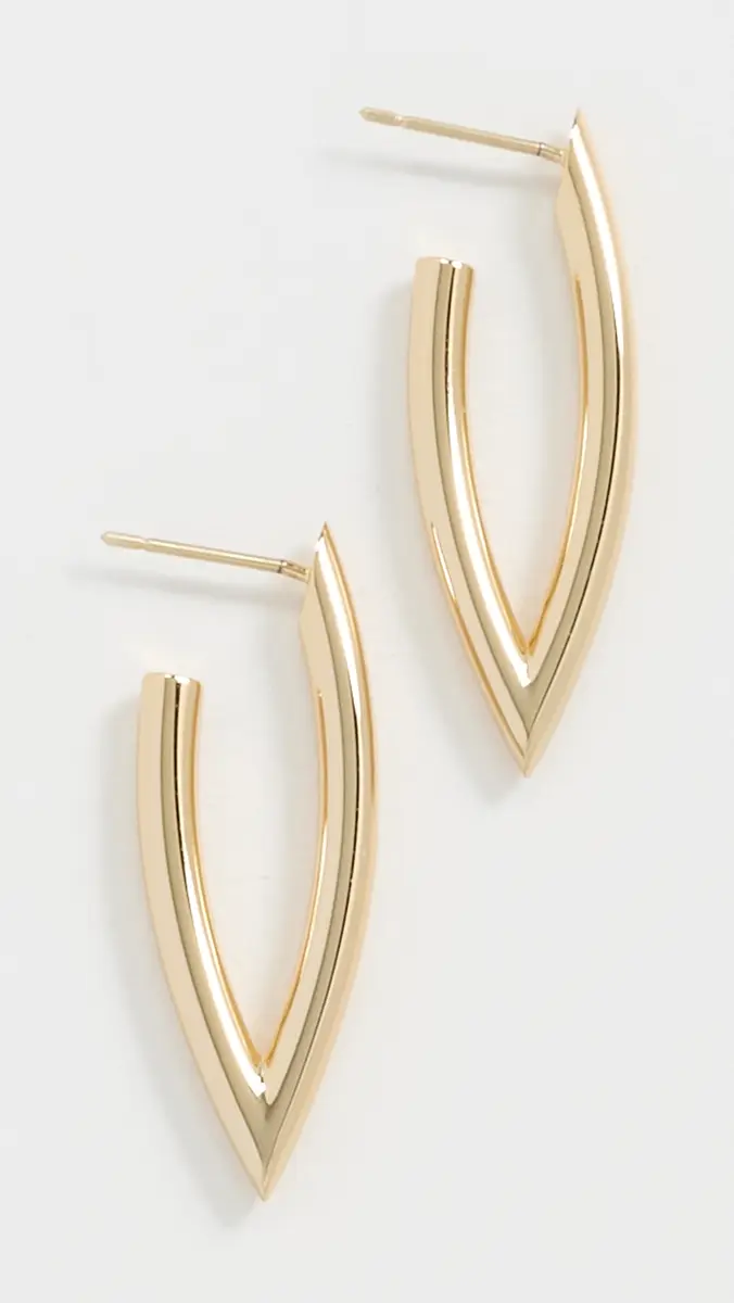Jennifer Fisher Small Feather Hoop Earrings | Thumbnail 2