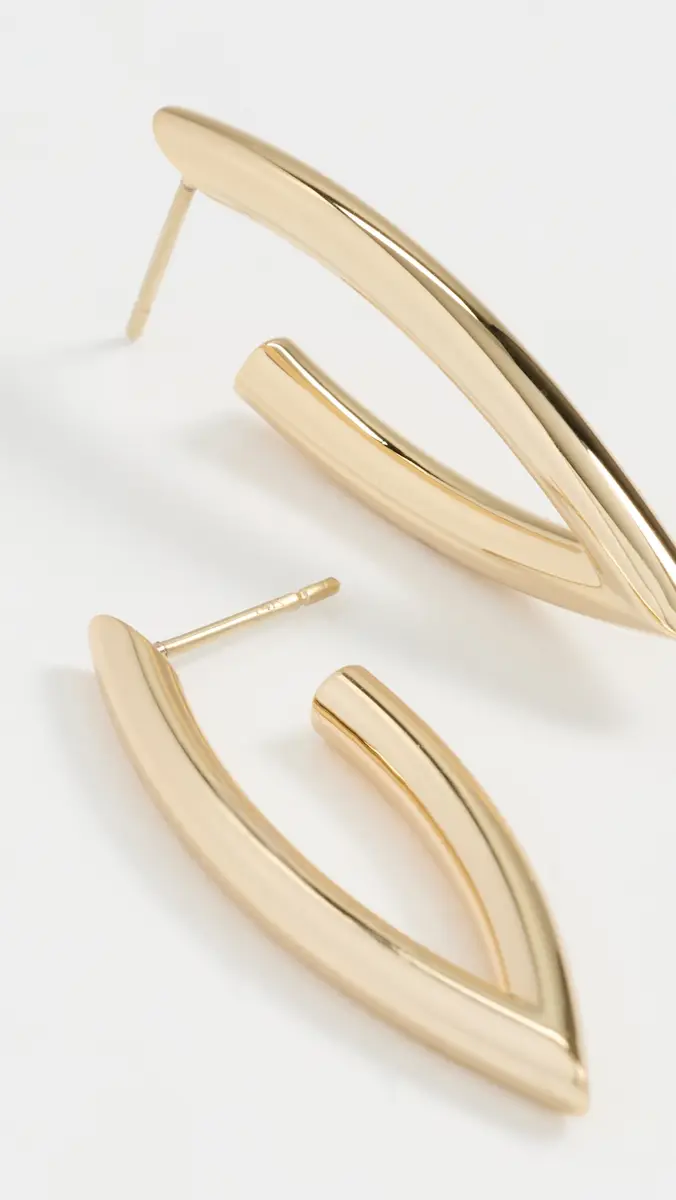 Jennifer Fisher Small Feather Hoop Earrings | Thumbnail 4