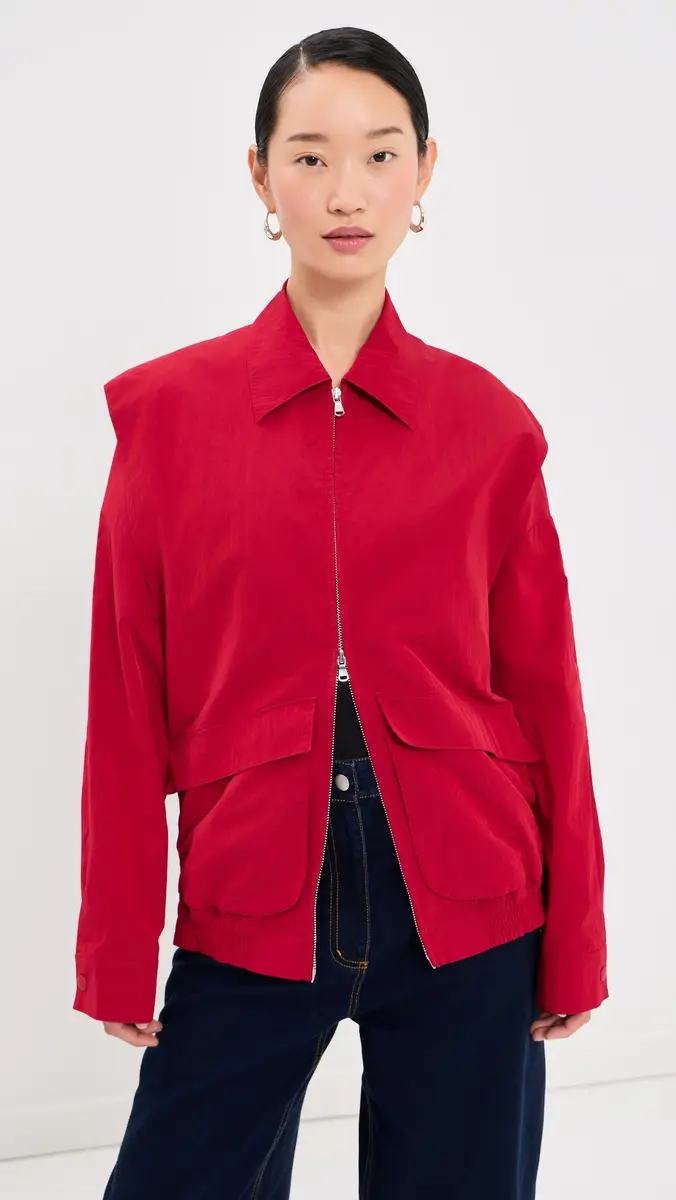 Tibi Fall Nylon Snap Bomber | Thumbnail 2 Tibi Fall Nylon Snap Bomber | Thumbnail 2