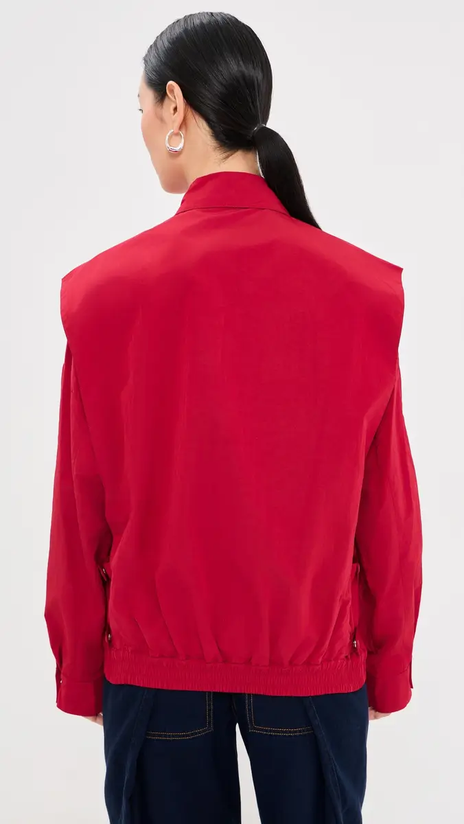 Tibi Fall Nylon Snap Bomber | Thumbnail 3 Tibi Fall Nylon Snap Bomber | Thumbnail 3