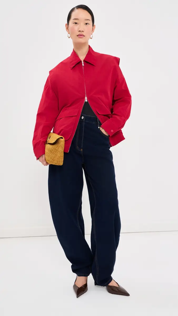 Tibi Fall Nylon Snap Bomber | Thumbnail 5 Tibi Fall Nylon Snap Bomber | Thumbnail 5