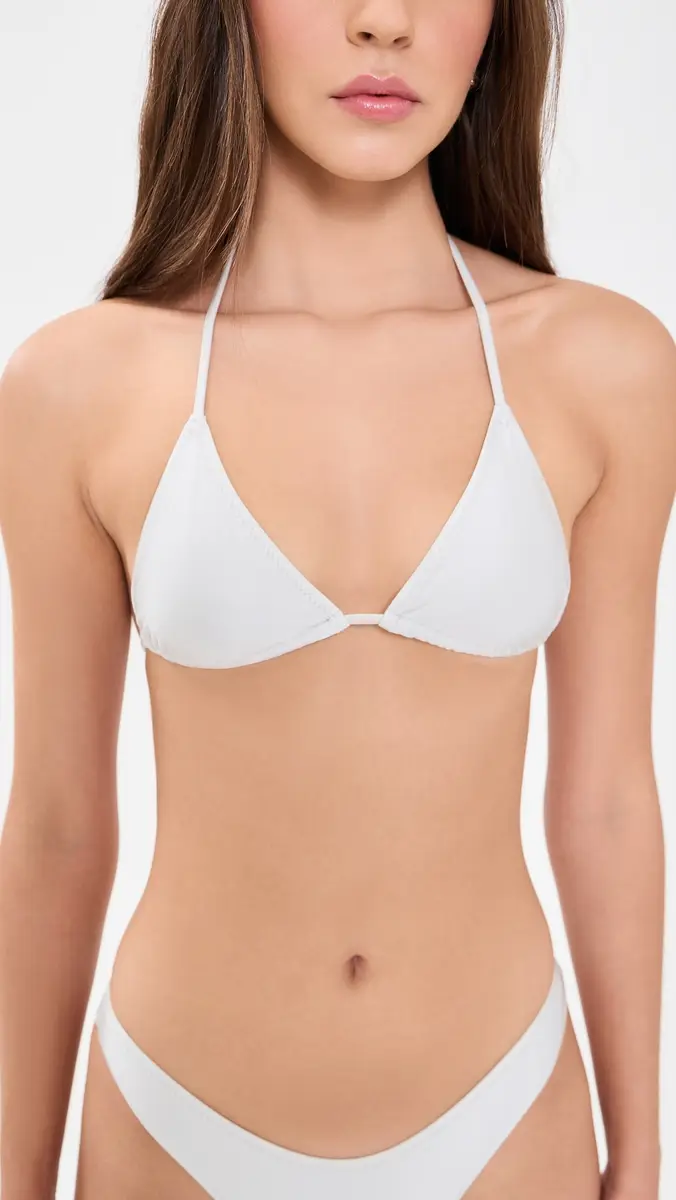 Frankies Bikinis Nick Satin Bikini Top | Thumbnail 2