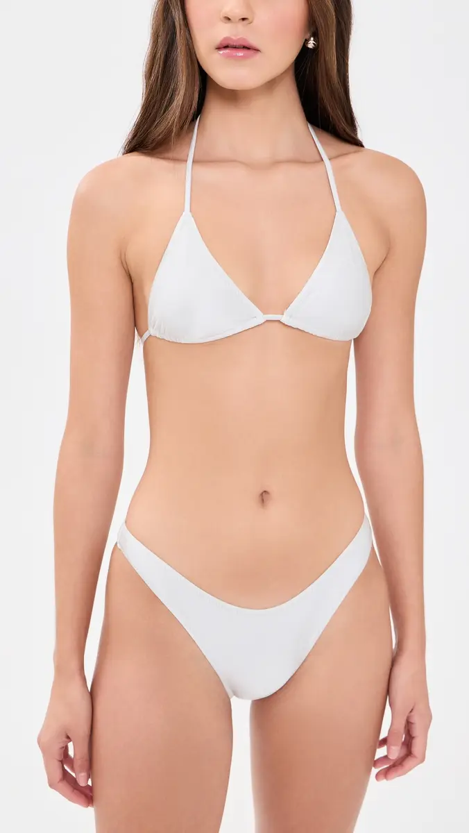 Frankies Bikinis Nick Satin Bikini Top | Thumbnail 5