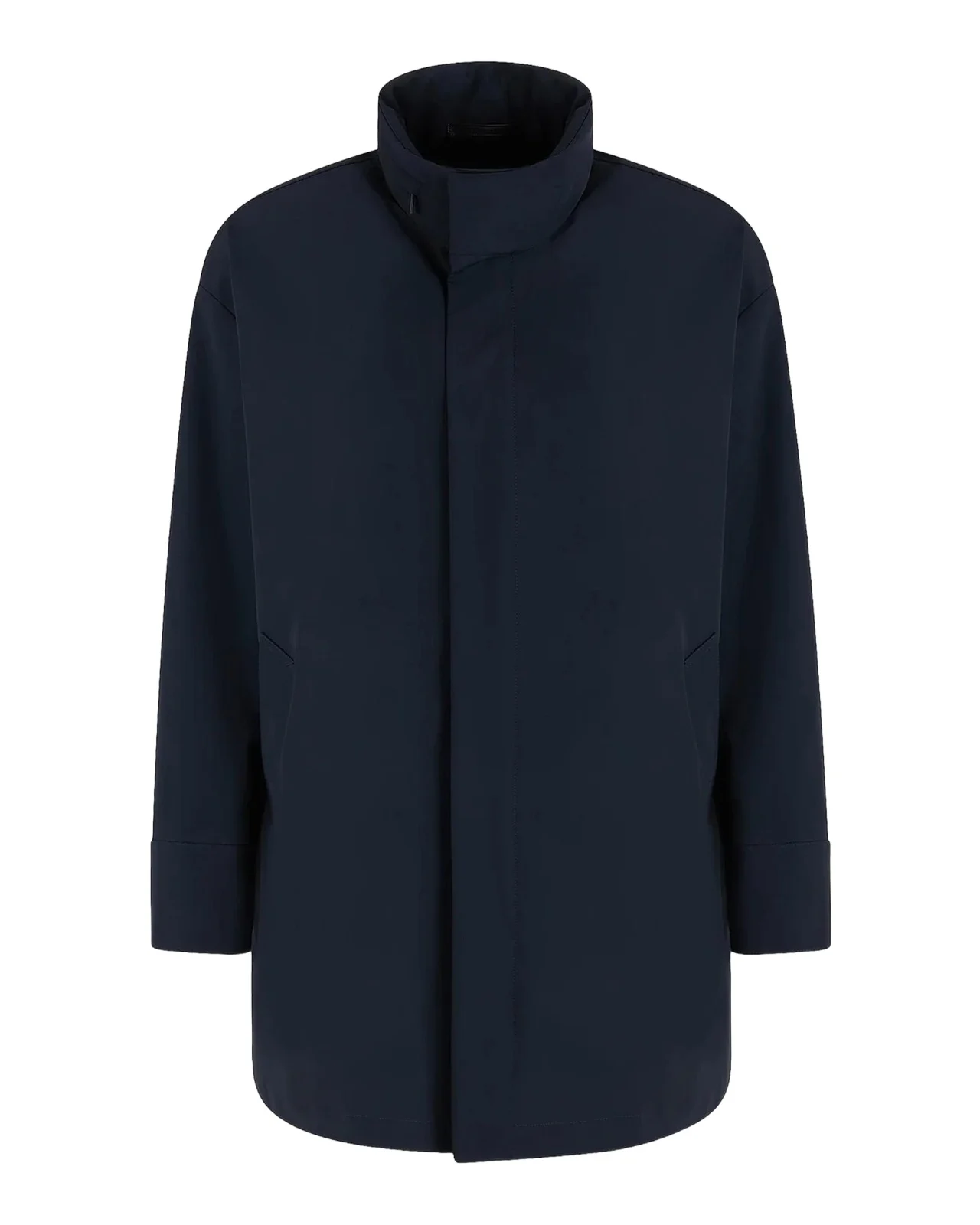 Giorgio Armani Men's Nylon Stretch Caban Coat