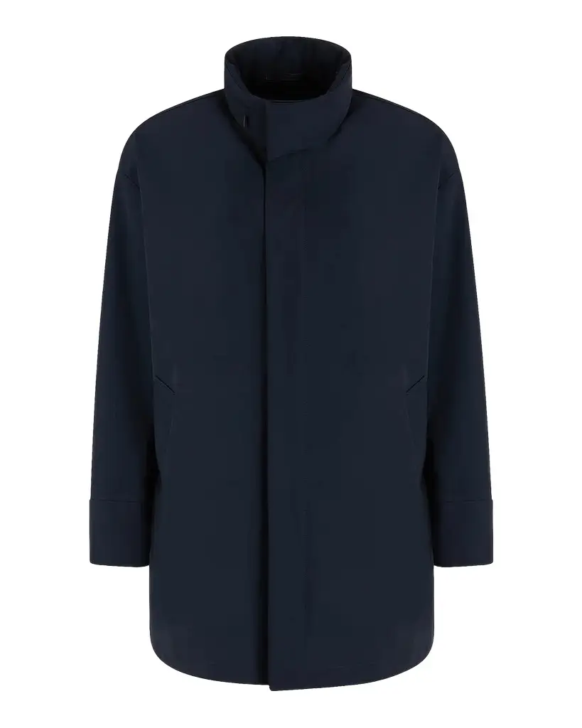 Giorgio Armani Men's Nylon Stretch Caban Coat | Image 1 Giorgio Armani Men's Nylon Stretch Caban Coat | Image 1
