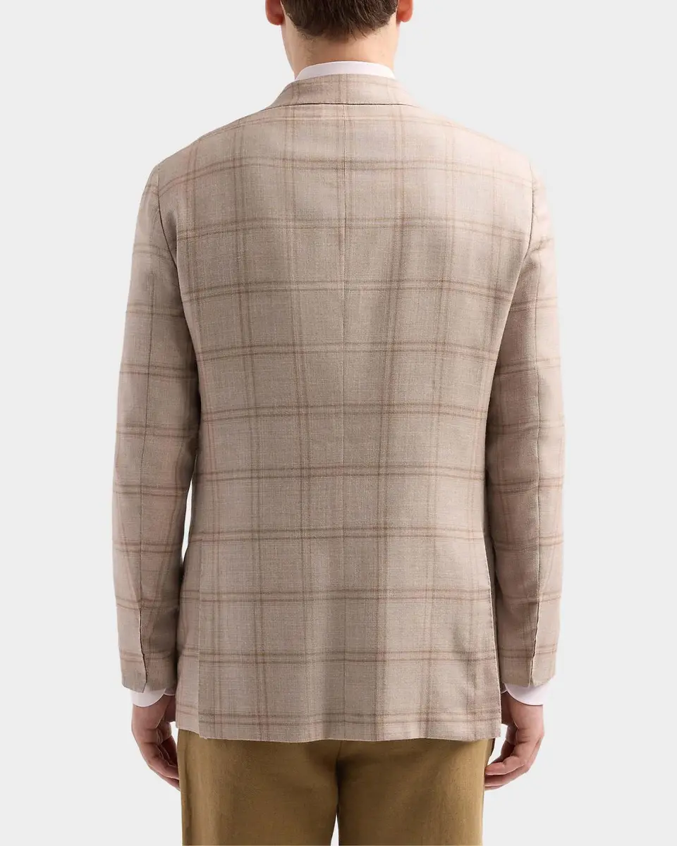 Kiton Men's Windowpane Plaid Single-Breasted Sport Coat | Thumbnail 3 Kiton Men's Windowpane Plaid Single-Breasted Sport Coat | Thumbnail 3