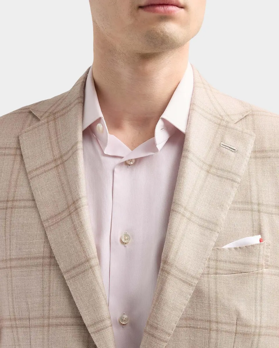 Kiton Men's Windowpane Plaid Single-Breasted Sport Coat | Thumbnail 5 Kiton Men's Windowpane Plaid Single-Breasted Sport Coat | Thumbnail 5