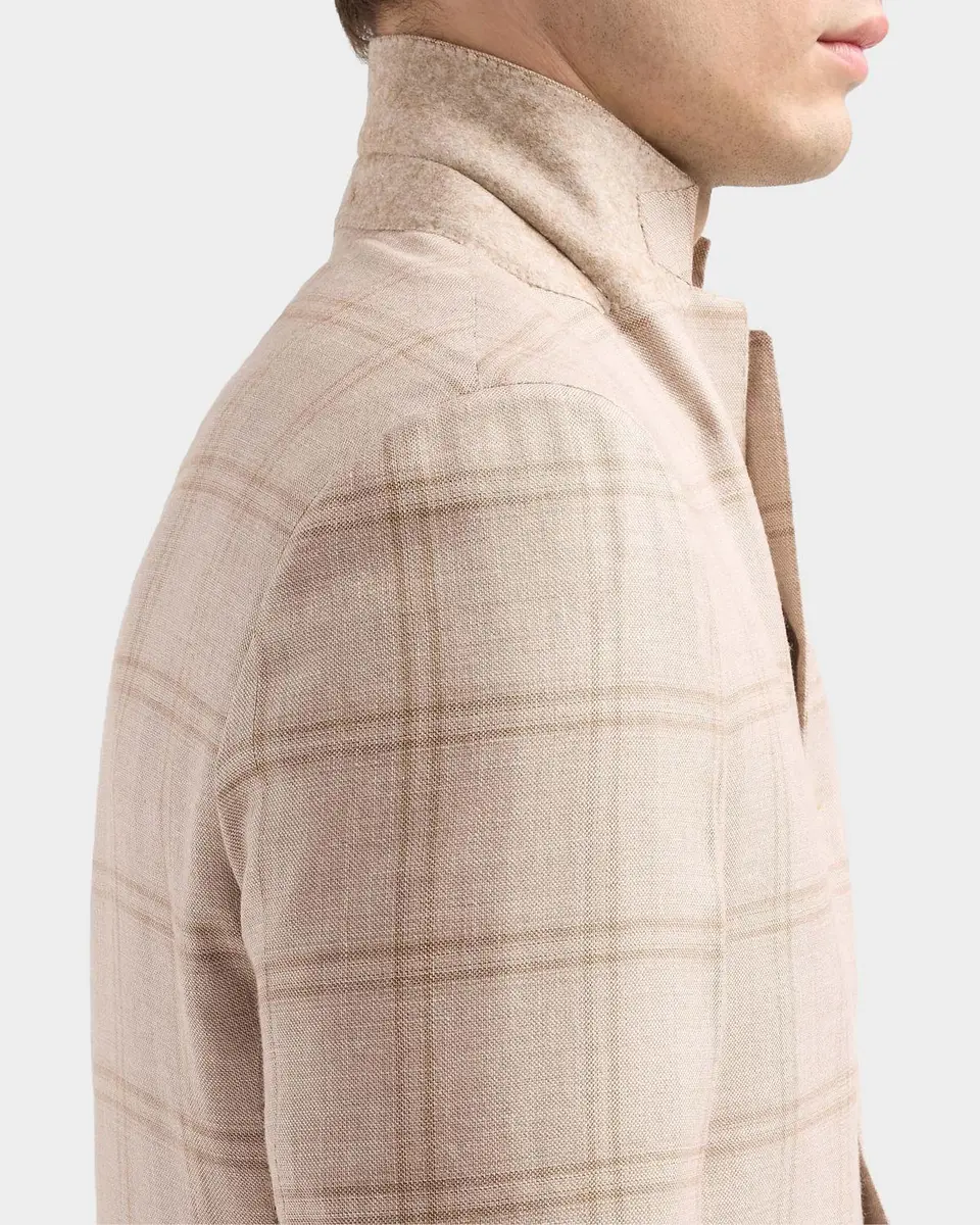 Kiton Men's Windowpane Plaid Single-Breasted Sport Coat | Thumbnail 7 Kiton Men's Windowpane Plaid Single-Breasted Sport Coat | Thumbnail 7