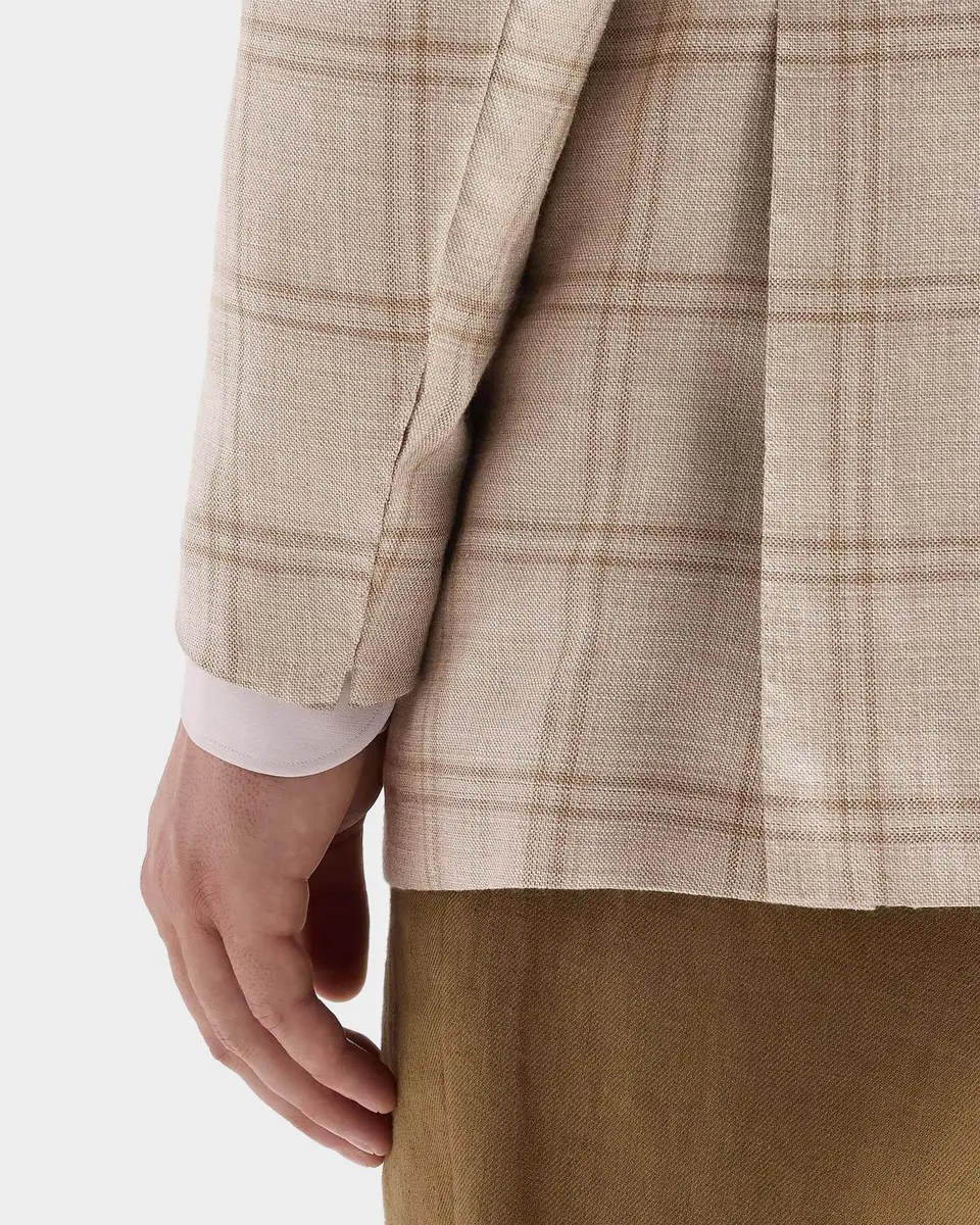 Kiton Men's Windowpane Plaid Single-Breasted Sport Coat | Thumbnail 8 Kiton Men's Windowpane Plaid Single-Breasted Sport Coat | Thumbnail 8