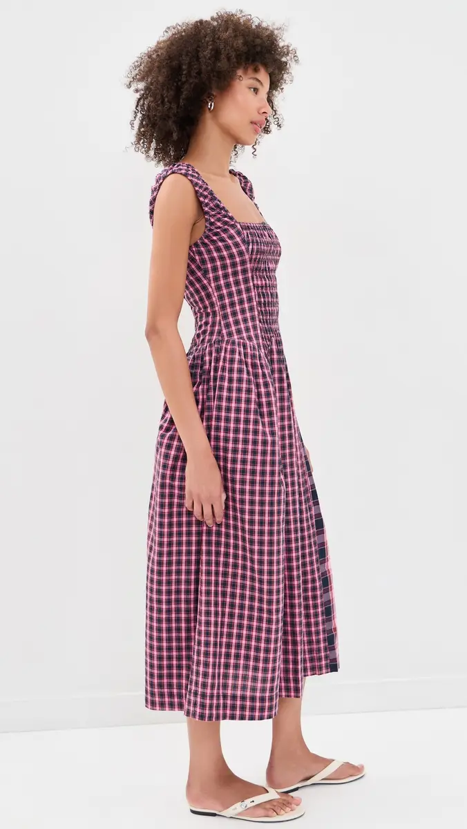 Damson Madder Mallory Midi Dress | Thumbnail 4 Damson Madder Mallory Midi Dress | Thumbnail 4