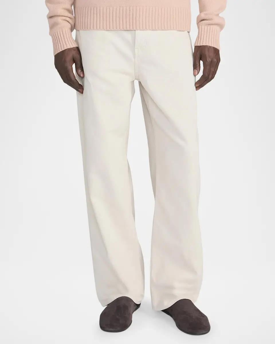 Frame Men's Baggy Fit White Denim Jeans | Thumbnail 4 Frame Men's Baggy Fit White Denim Jeans | Thumbnail 4