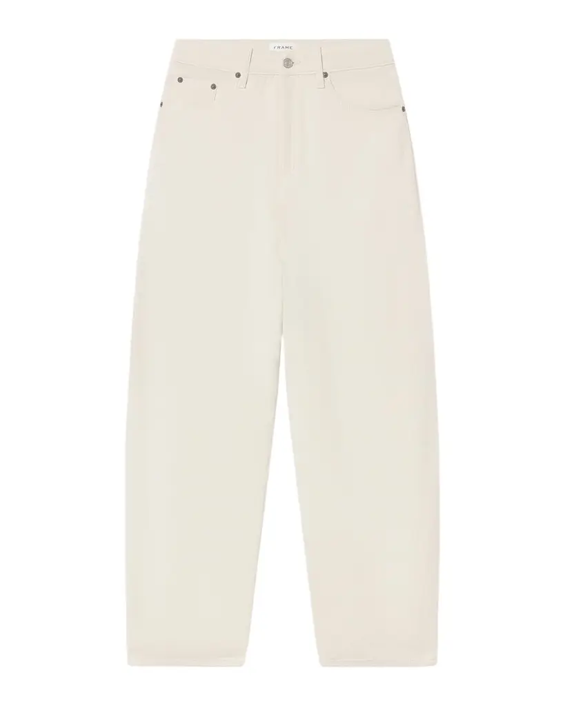 Frame Men's Baggy Fit White Denim Jeans
