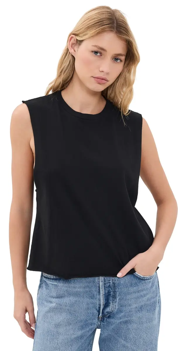 RE/DONE usan Tee Black | Image 1 RE/DONE usan Tee Black | Image 1