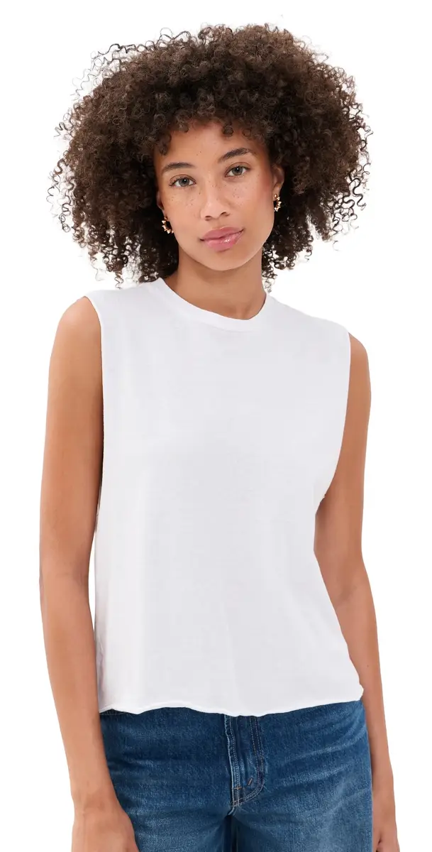 RE/DONE usan Tee Optic White | Image 1 RE/DONE usan Tee Optic White | Image 1