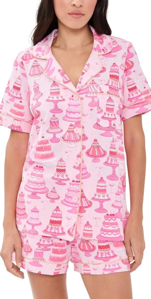 BedHead PJs Classic Shorty Pajama Set Cake Shop | Image 1 BedHead PJs Classic Shorty Pajama Set Cake Shop | Image 1