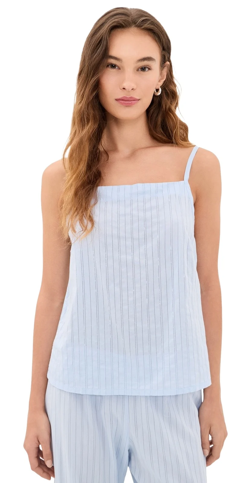 DONNI. The Eyelet Pop Shell Camisole