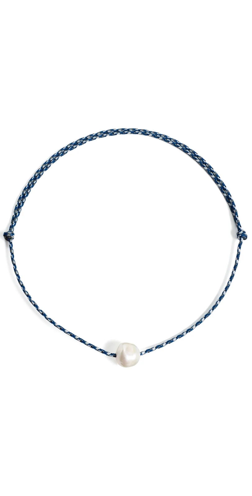 Baroque Pearl Paracord Necklace Baroque Pearl Paracord Necklace