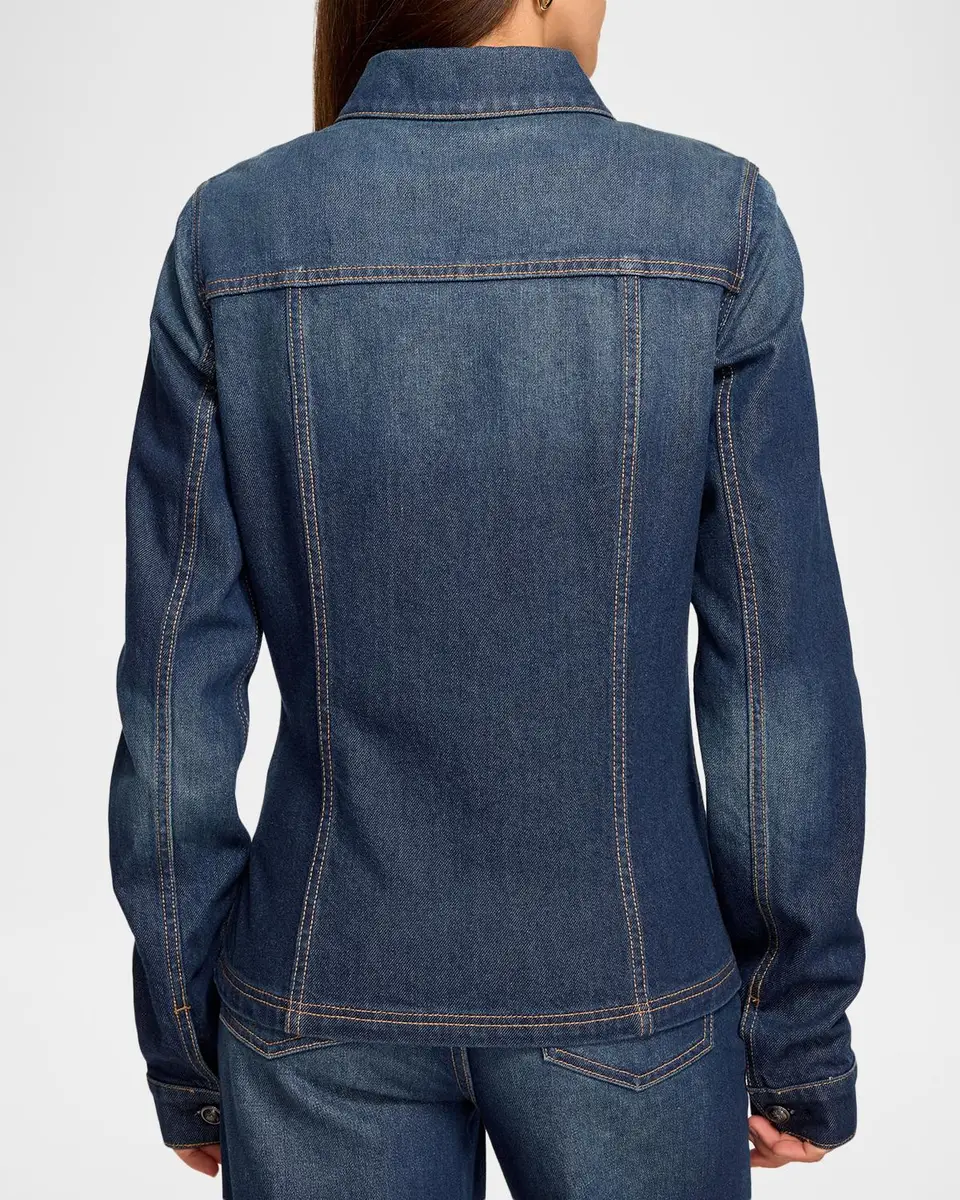 Ramy Brook Dani Fitted Denim Jacket | Thumbnail 3