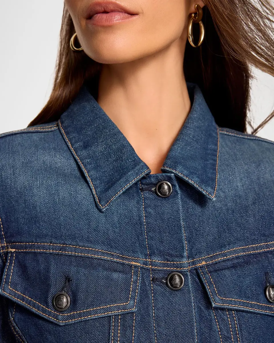 Ramy Brook Dani Fitted Denim Jacket | Thumbnail 5