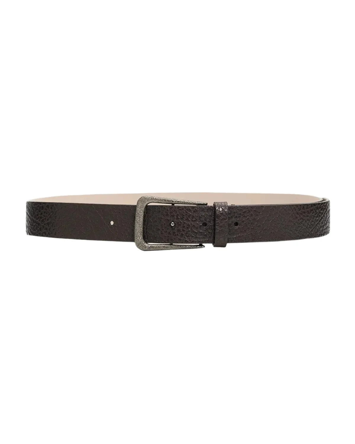 Lizard-Effect Leather Belt Lizard-Effect Leather Belt