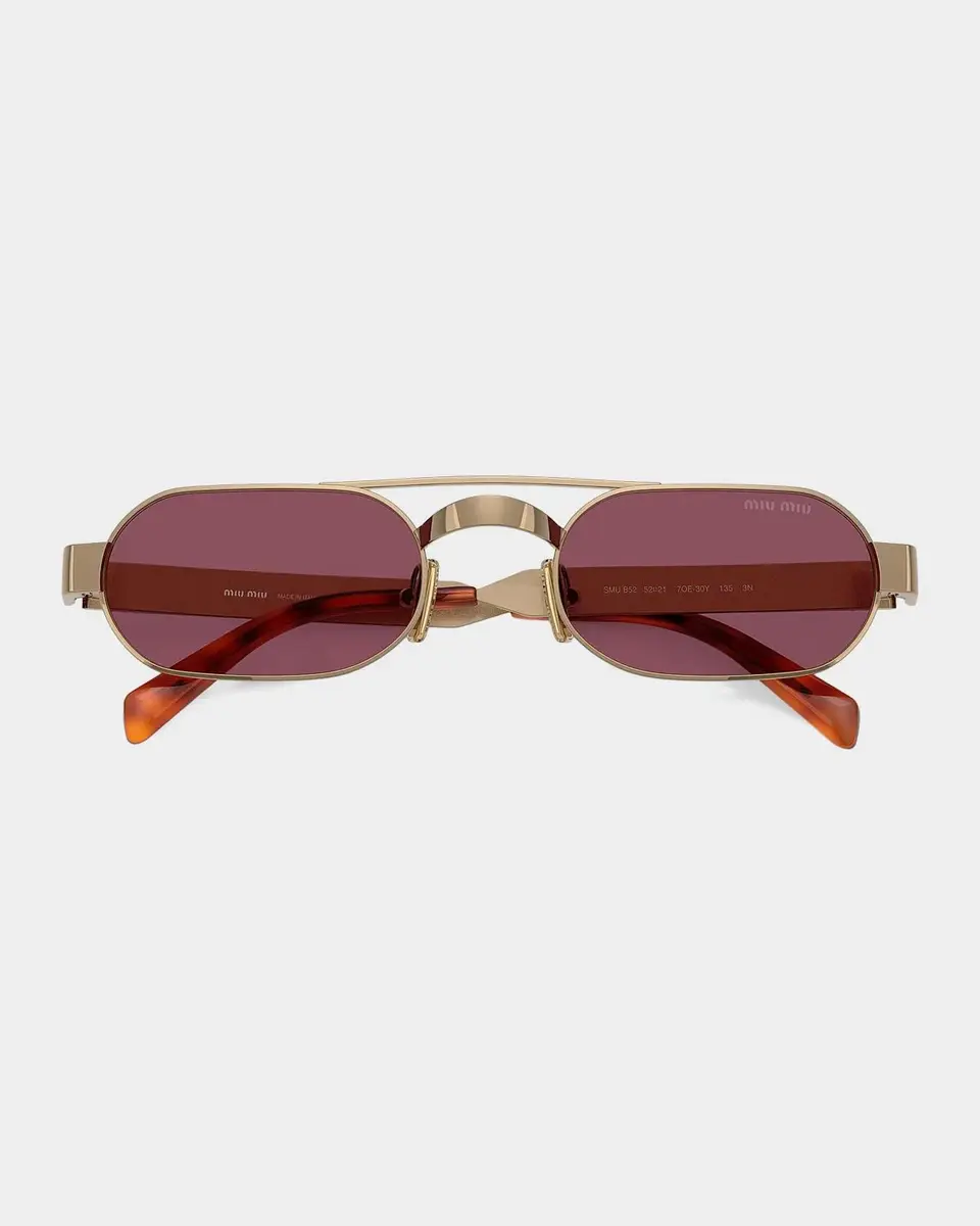Miu Miu B52S 52MM Oval Sunglasses | Thumbnail 5 Miu Miu B52S 52MM Oval Sunglasses | Thumbnail 5