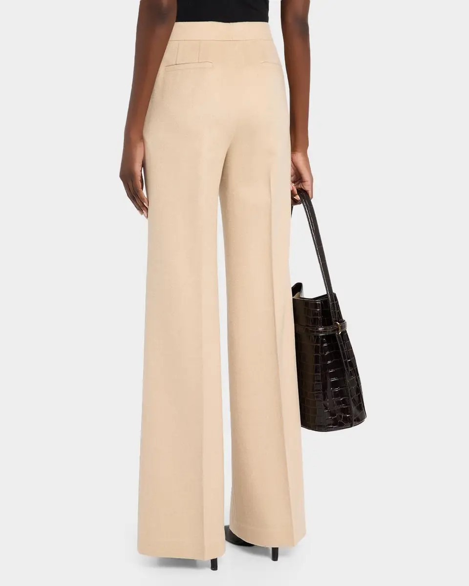 Lafayette 148 New York Lafayette Flare-Leg Camel Hair Pants | Thumbnail 3