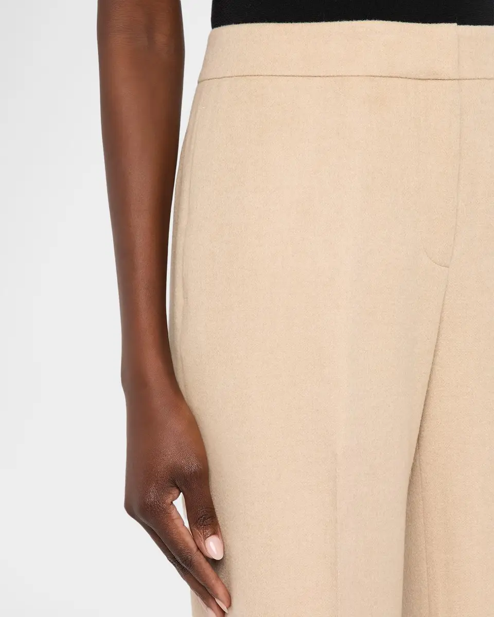 Lafayette 148 New York Lafayette Flare-Leg Camel Hair Pants | Thumbnail 5