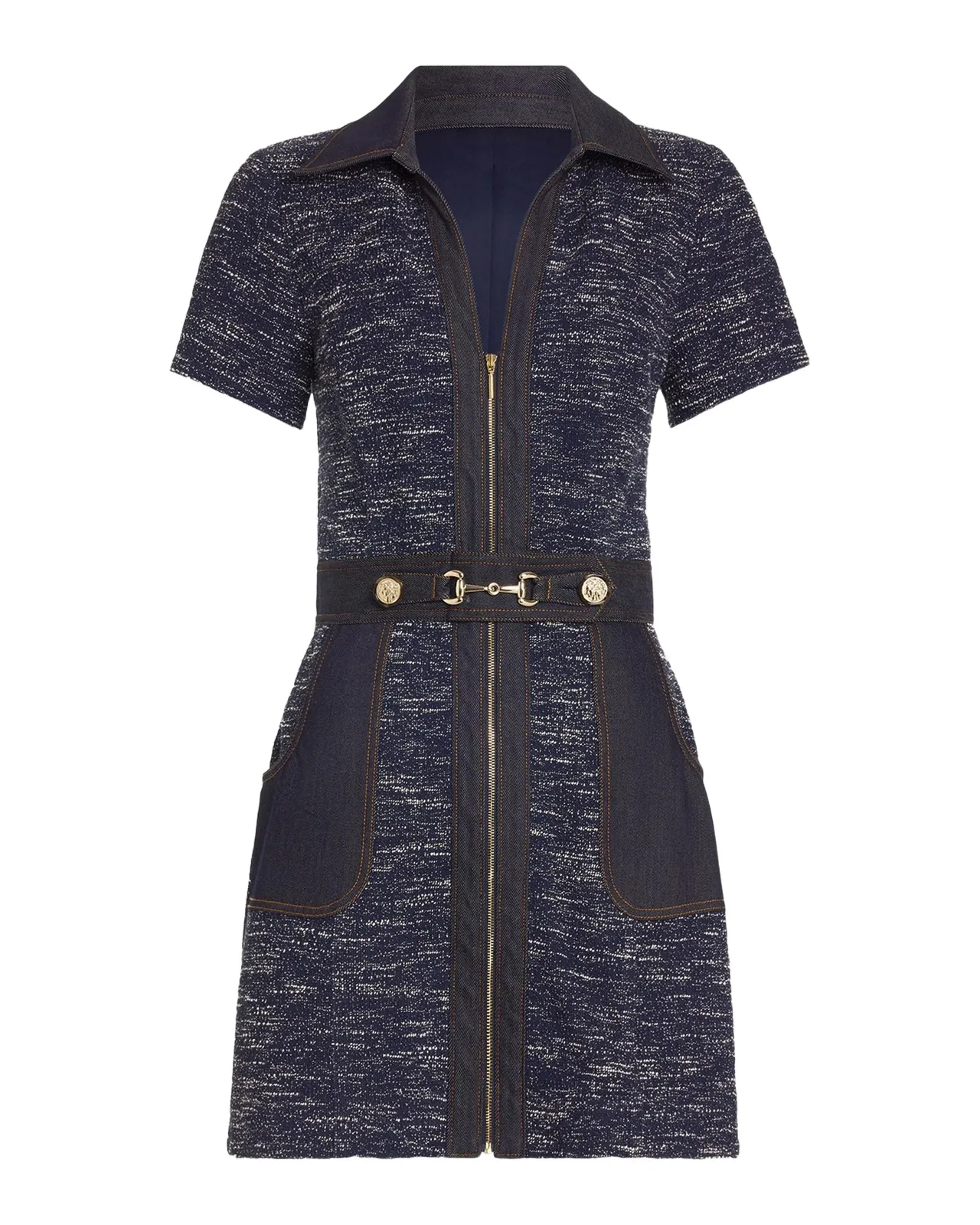 Darla Denim Tweed Mini Dress