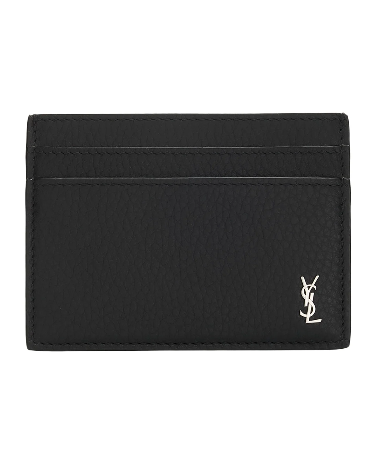 Men's Tiny Cassandre YSL Card Holder in Leather Men's Tiny Cassandre YSL Card Holder in Leather
