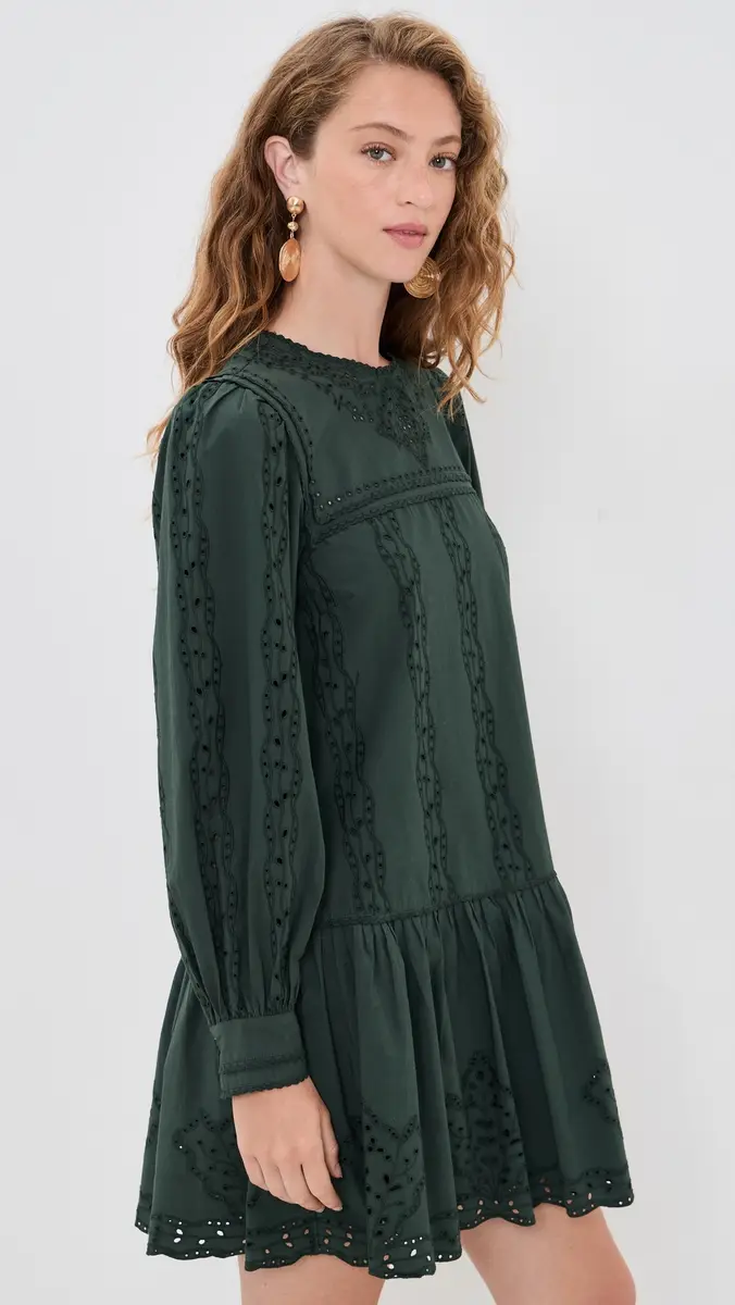 Ulla Johnson Keira Eyelet Cotton Mini Dress | Thumbnail 4 Ulla Johnson Keira Eyelet Cotton Mini Dress | Thumbnail 4