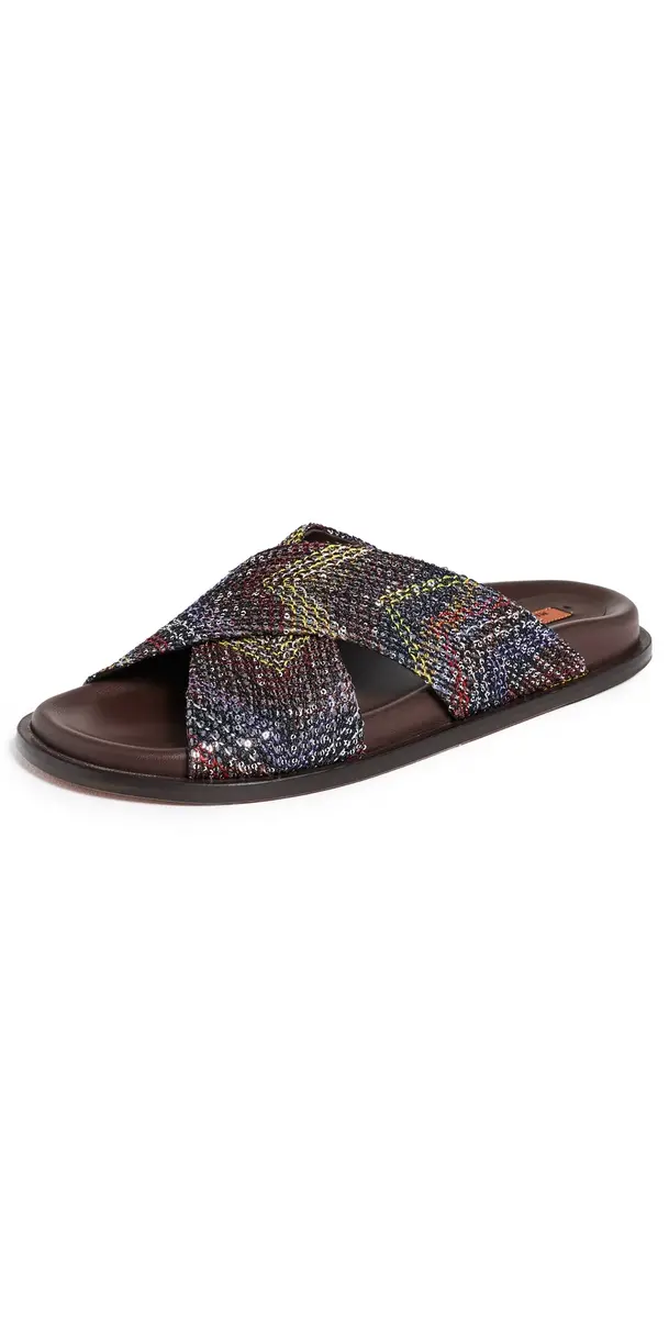 Missoni Viola Sandals Yellow Brown | Image 1 Missoni Viola Sandals Yellow Brown | Image 1