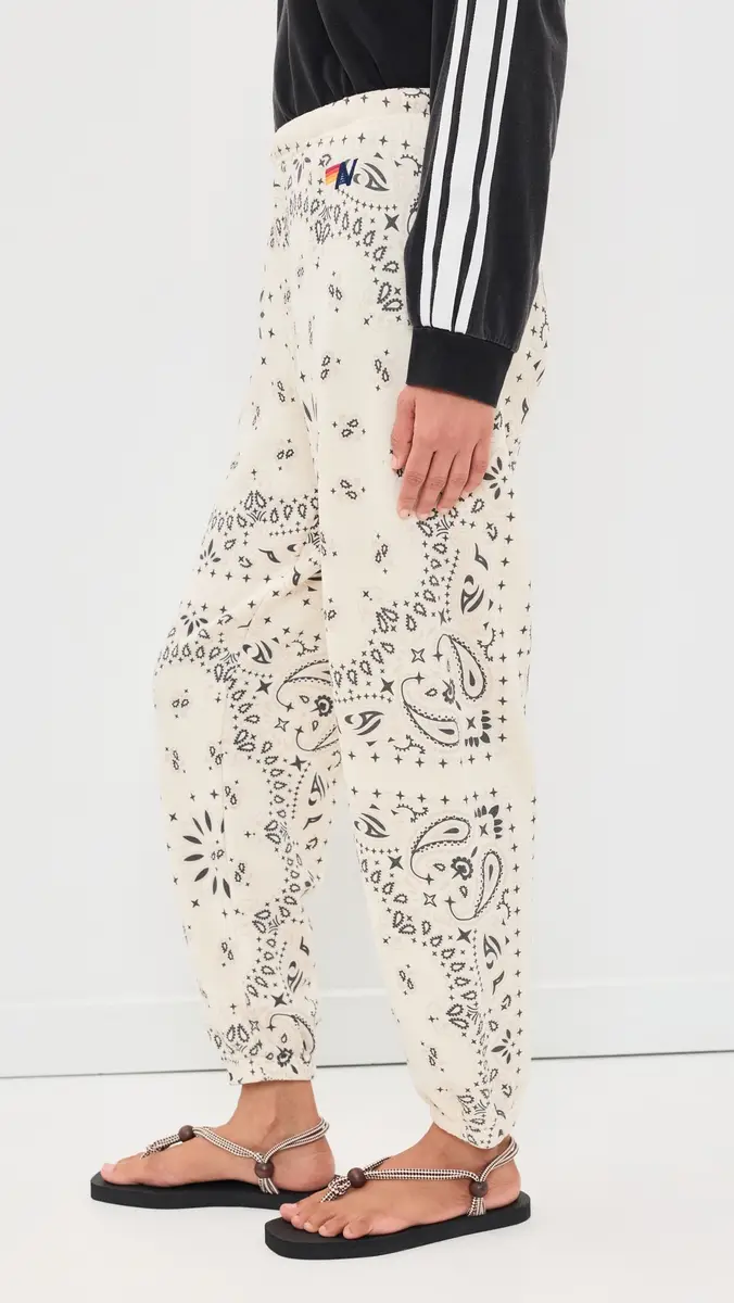 Aviator Nation Bandana Sweatpants Vintage White XS | Thumbnail 4 Aviator Nation Bandana Sweatpants Vintage White XS | Thumbnail 4