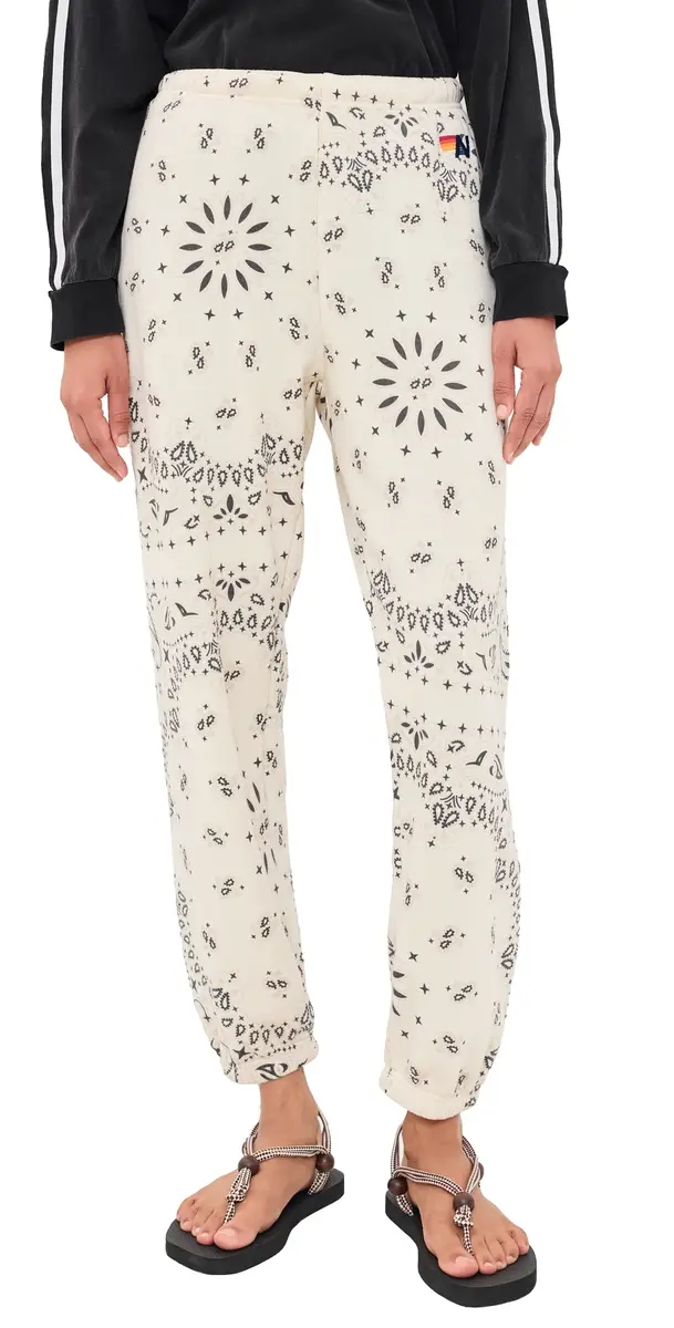 Aviator Nation Bandana weatpants Vintage White | Image 1 Aviator Nation Bandana weatpants Vintage White | Image 1
