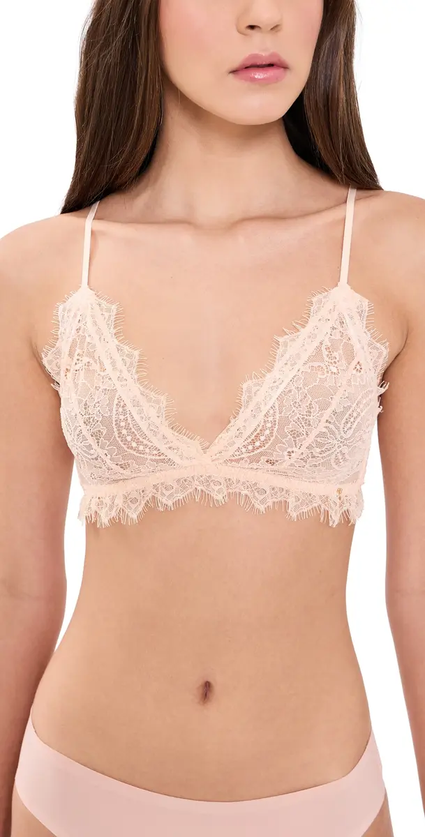 ANINE BING ace Trim Bra Blush | Image 1 ANINE BING ace Trim Bra Blush | Image 1