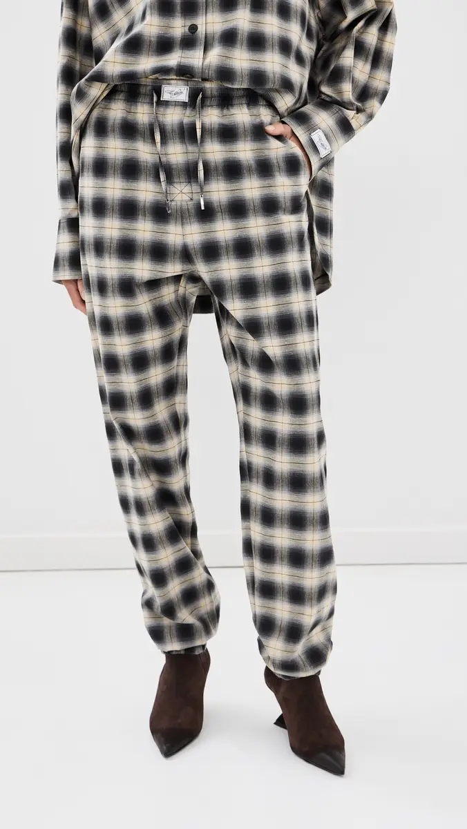 The Attico Long Check Balloon Pants | Thumbnail 3