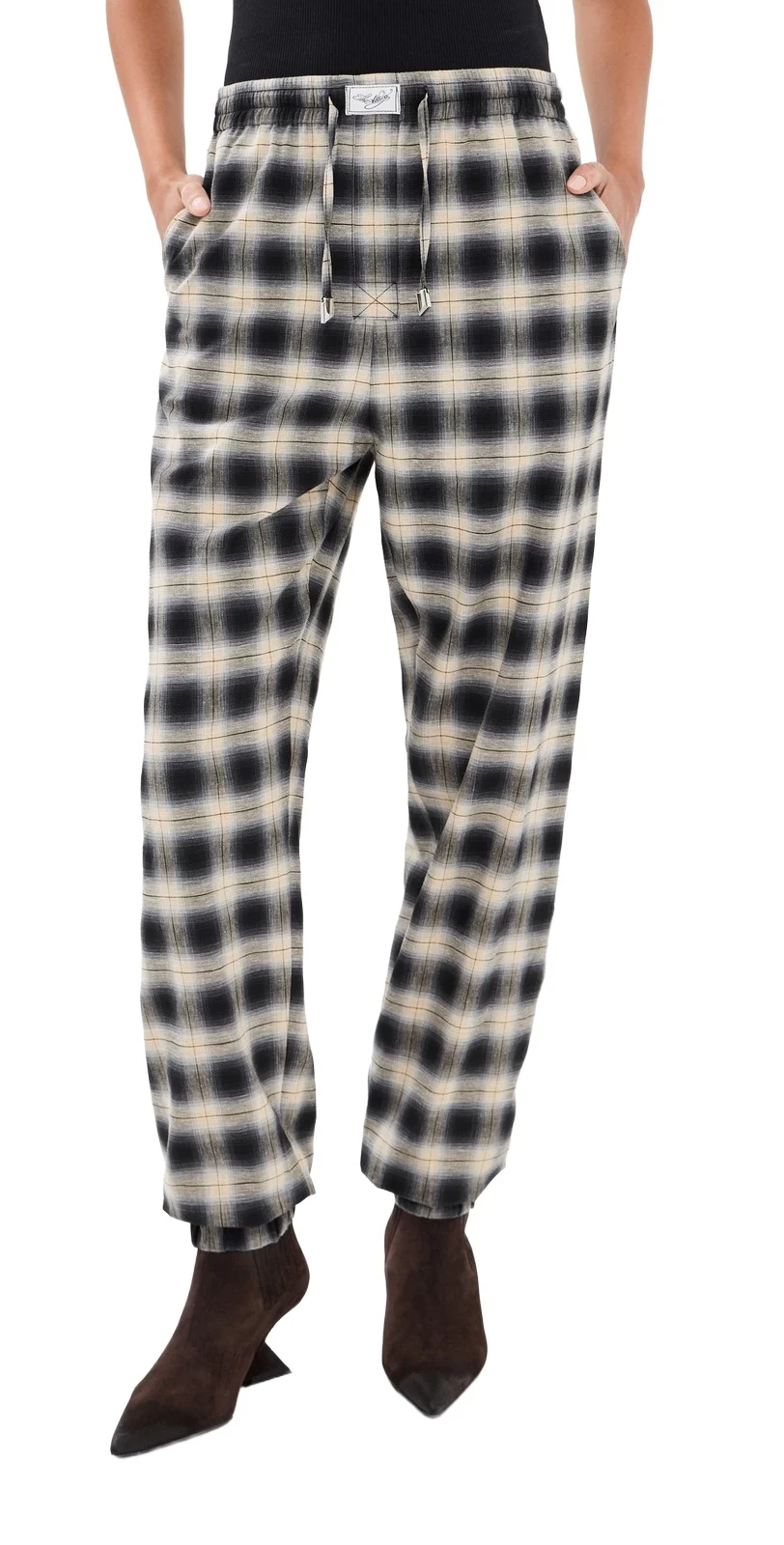 The Attico Long Check Balloon Pants