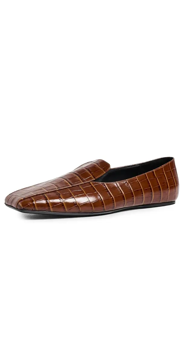 Christopher Esber Ettore Embossed Loafers Cognac | Image 1 Christopher Esber Ettore Embossed Loafers Cognac | Image 1