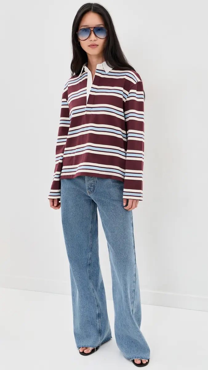 Joe's Jeans The Dylan Oversized Rugby Shirt | Thumbnail 5 Joe's Jeans The Dylan Oversized Rugby Shirt | Thumbnail 5