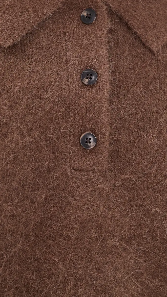 Pistola Nadya Alpaca Blend Boxy Polo Sweater | Thumbnail 6 Pistola Nadya Alpaca Blend Boxy Polo Sweater | Thumbnail 6