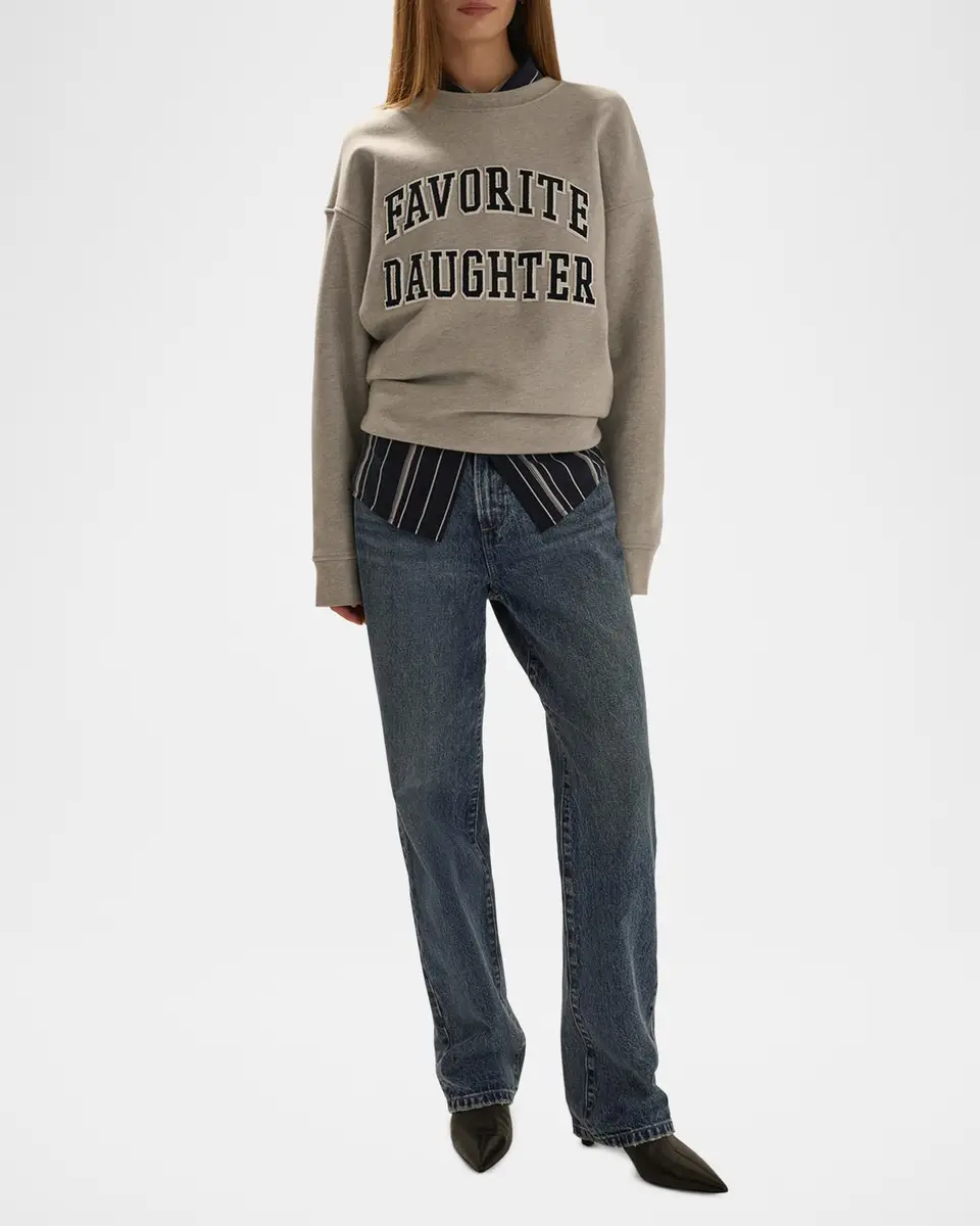 Favorite Daughter The Embroidery Collegiate Sweatshirt | Thumbnail 2