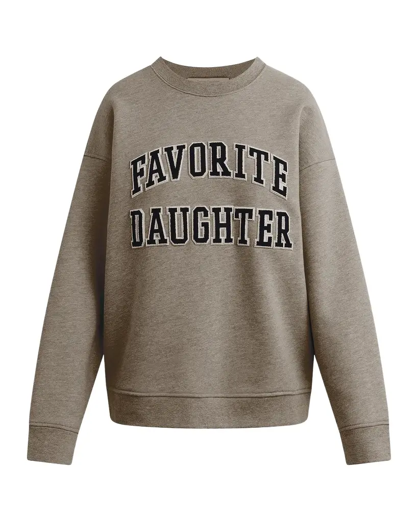 Favorite Daughter The Embroidery Collegiate Sweatshirt | Image 1 Favorite Daughter The Embroidery Collegiate Sweatshirt | Image 1