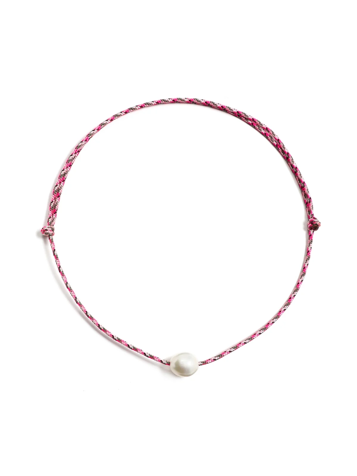 Baroque Pearl Paracord Necklace Baroque Pearl Paracord Necklace