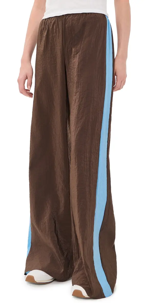 La Ligne ide tripe Colby Pants Chocolate/Cerulean | Image 1 La Ligne ide tripe Colby Pants Chocolate/Cerulean | Image 1
